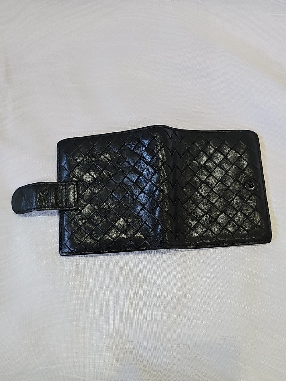Bottega Veneta Black Leather Small Snap Wallet - Picture 3 of 12
